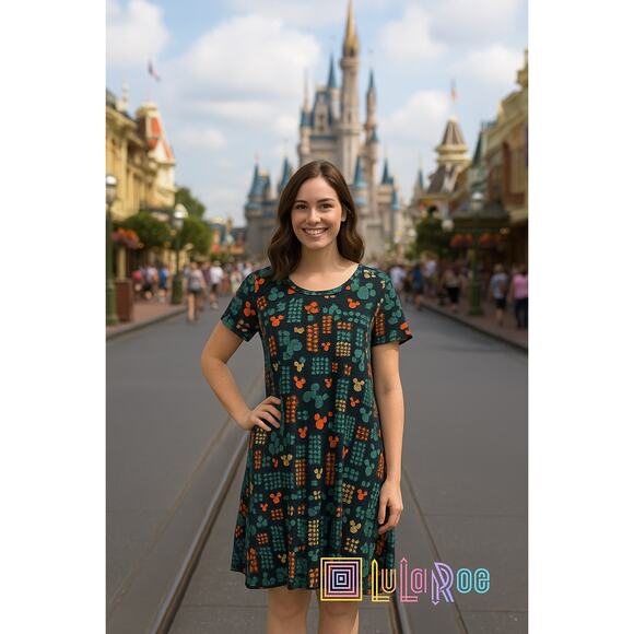 NWT LuLaRoe Disney’s Mickey Mouse Carly - Picture 1 of 5